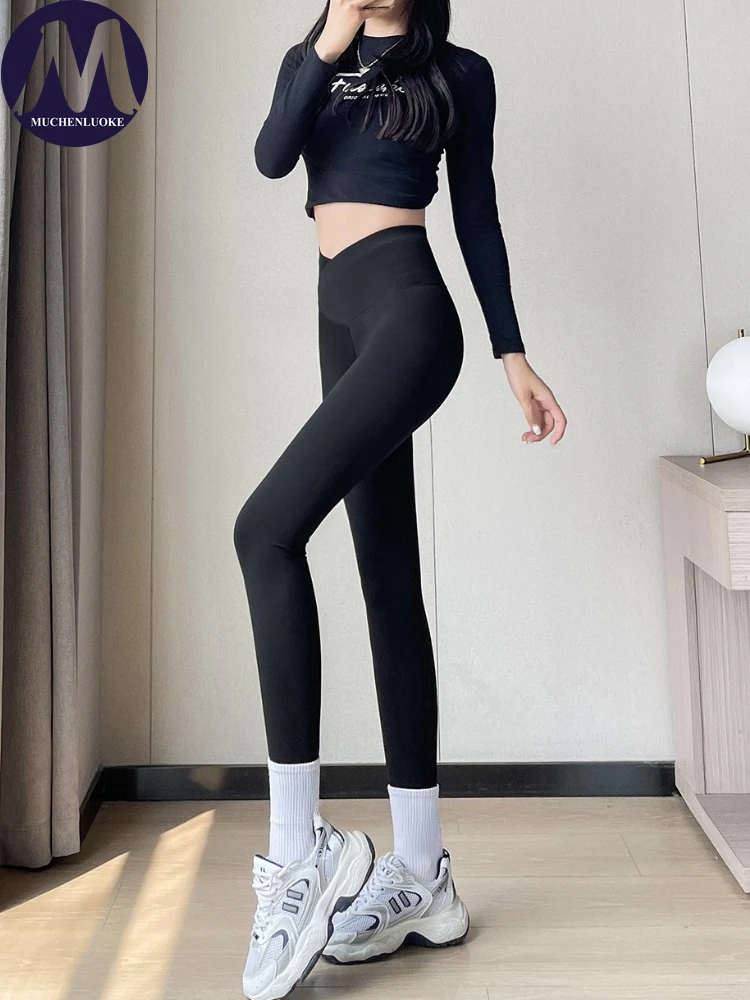 

Leggings Woman Spring Autumn New Casual High Waist Tighten The Buttocks Yoga Pants Fashionable Slim Fit Sexy Women's Leggings