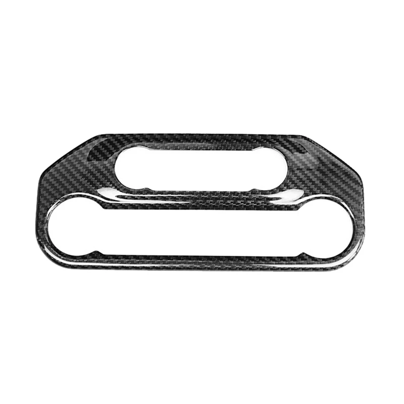Super Sale Car Center Control Air Conditioner Panel Trim Carbon Fiber Trim Sticker for Ford Bronco 2021-2026 Interior Accessorie