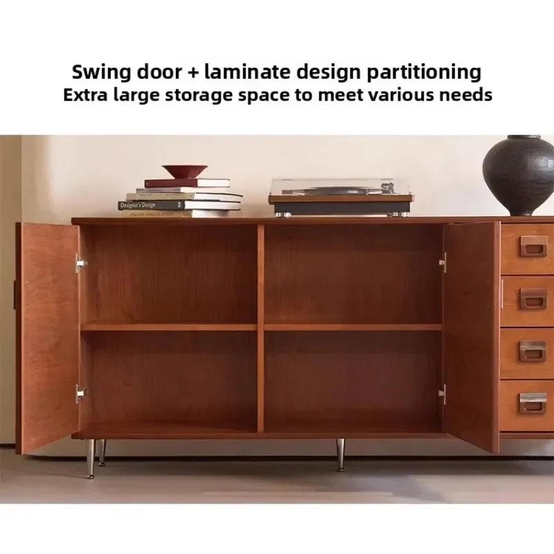 DSA  Side Cabinet Solid Wood Entryway Chest of Drawers Sideboard Bedside Chest Decorative Storage