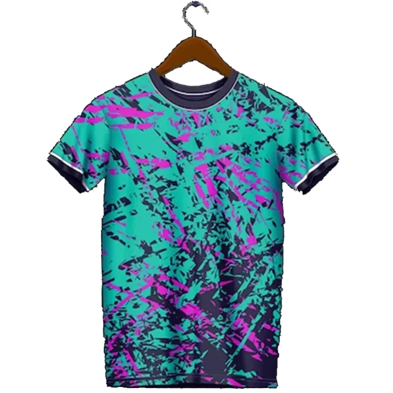 Summer Fashion Sports Men T-shirts New Trend Graffiti Unisex Short Sleeve Casual harajuku Street Style Printed Round Neck Tees