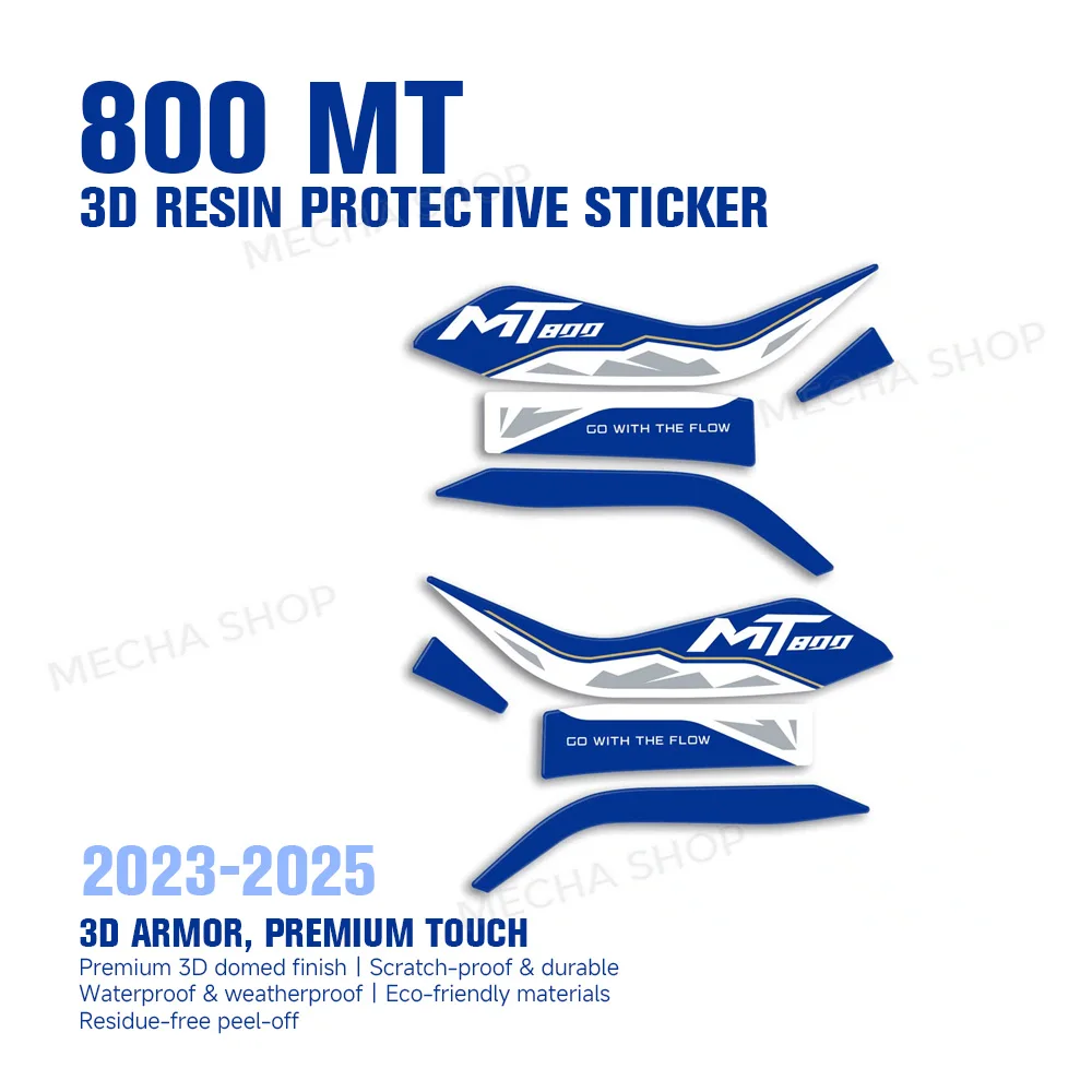 For CF MOTO 800 MT Explore 2023-2025 Motorcycle Accessories 3D Resin Sticker Protection Kit