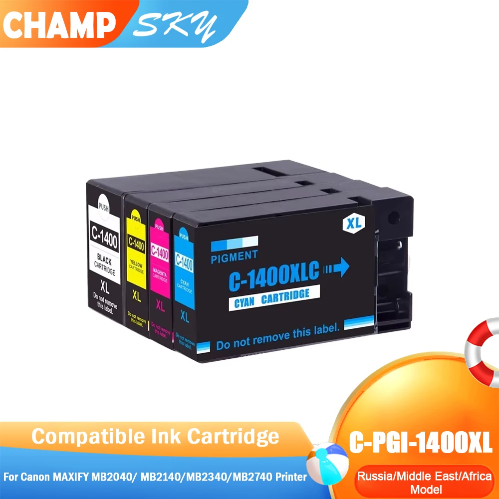 PGI 1400 1400XL PGI1400 PGI-1400XL Premium Compatible Inkjet Cartridge for Canon MAXIFY MB2040/ MB2140/MB2340/MB2740 Printers