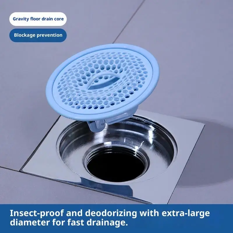 Dual Pack Universal Bathroom Drain Nets, Hair Catcher, Sewer Odor & Insect Fight Drain Plug Accessories