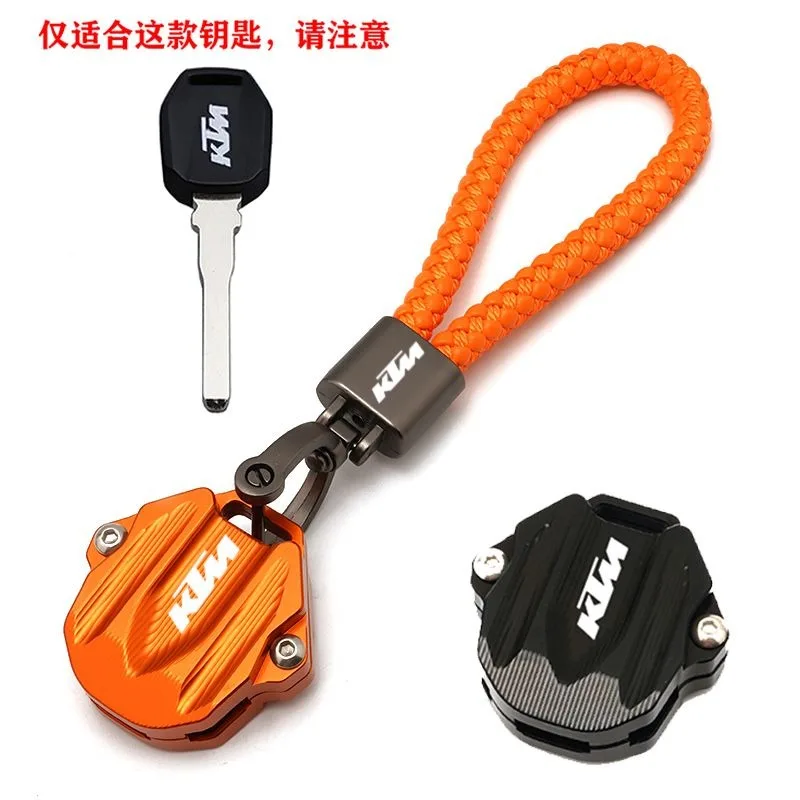 Funda protectora de aleación de aluminio para llave de motocicleta KTM, accesorios de decoración con cordón para llave, para KTM Duke 790 890