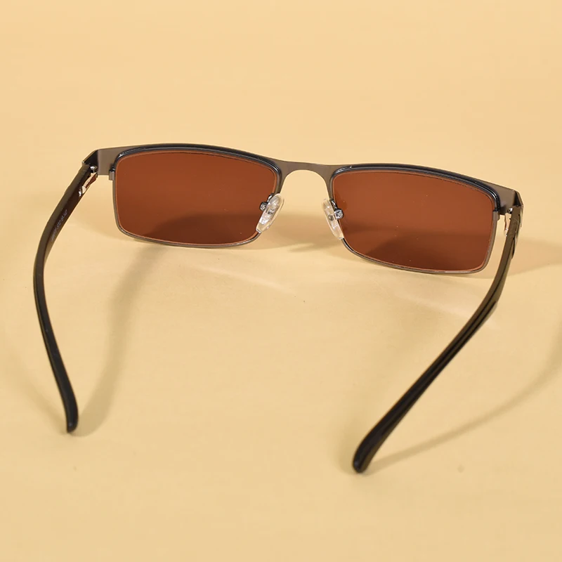 Metall Lesebrille Für Männer Braune Linsen Sonne Lesebrille Frauen Außerhalb Eeyewear Mit Power + 100 + 200 + 300 – Detail 11