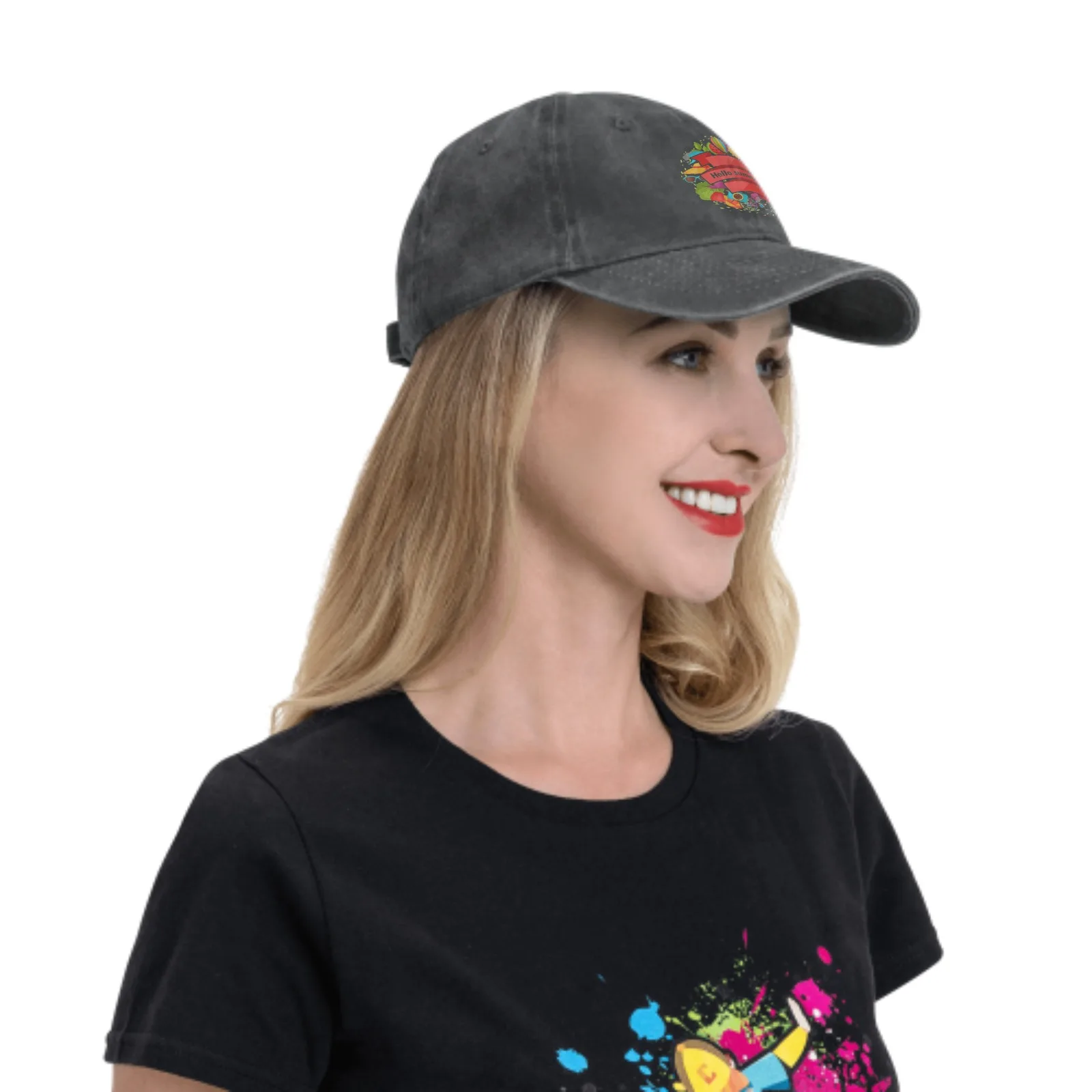 Gorra de béisbol lavada de Hello Summer para hombres y mujeres, sombrero ajustable para adultos, Castette transpirable, sombrilla para deportes al aire libre