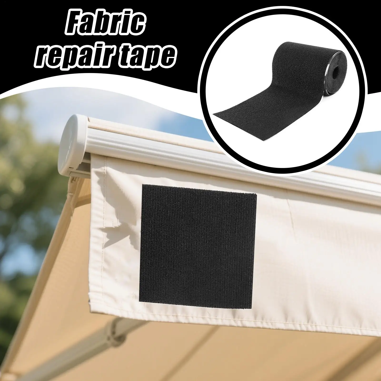 Ruban de réparation pour vêtements, ruban adhésif auto-adhésif pour réparation, découpe aléatoire, spécialement conçu pour les surfaces en tissu, meubles, vestes