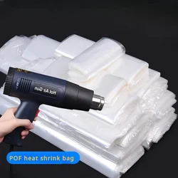 100/200pcs Food Grade POF Heat Shrink Bag Book Food Packag Moisture-proof Sealing Membrane Bottle Shoe Storage Shrinkable Film