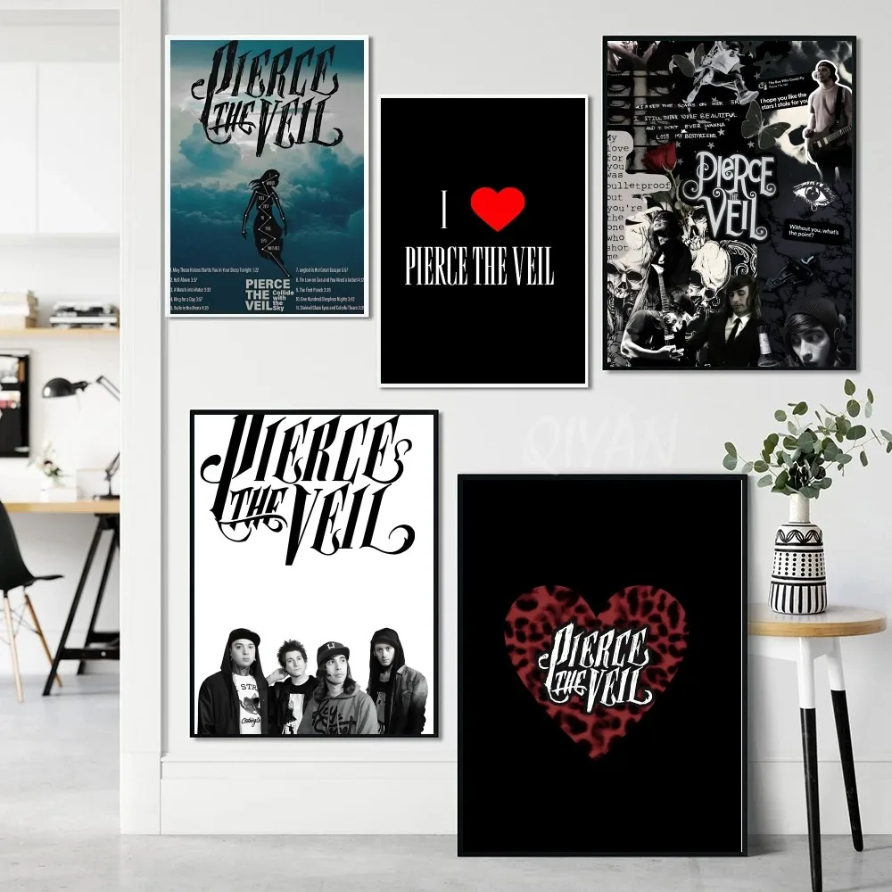 Rock Pierce The Band Veil Poster Paper Print Home Living Room Bedroom Entrance Bar Restaurant Cafe Art Painting Decoration