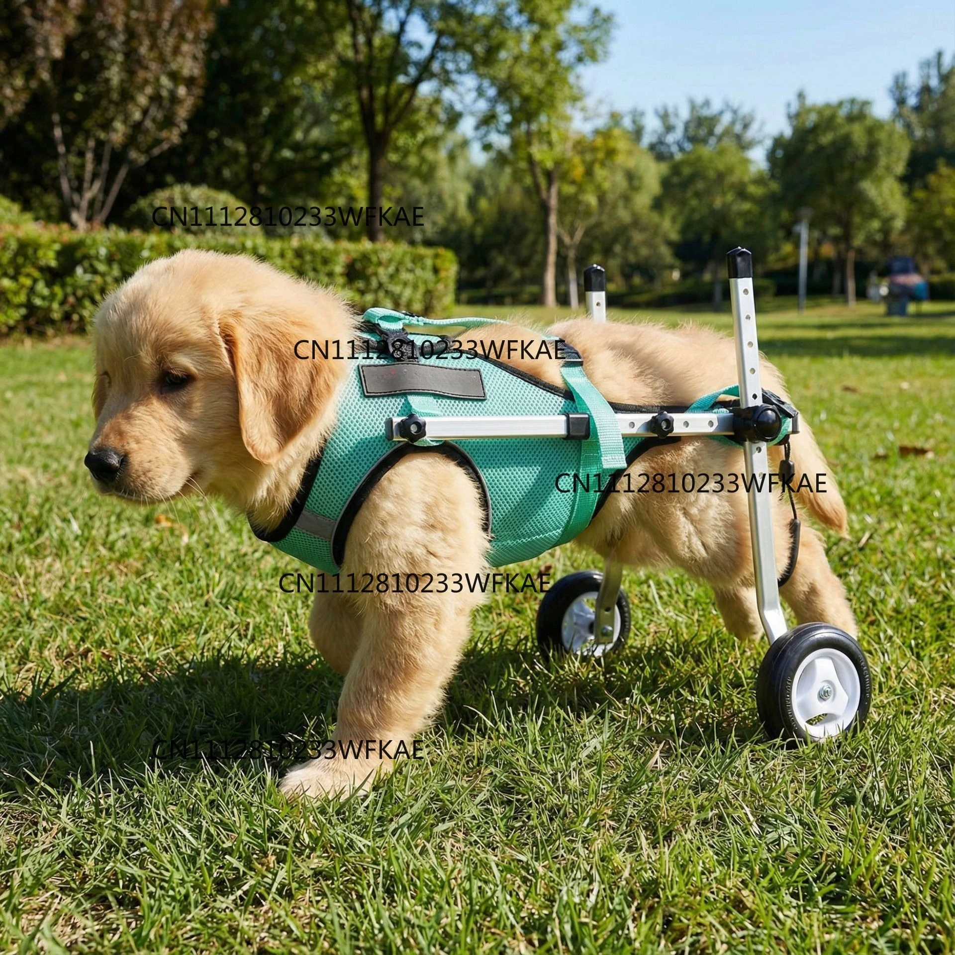 Pet-assisted transportation wheelchair Dog hind leg disability rehabilitation Walking special silent reflective lightweight