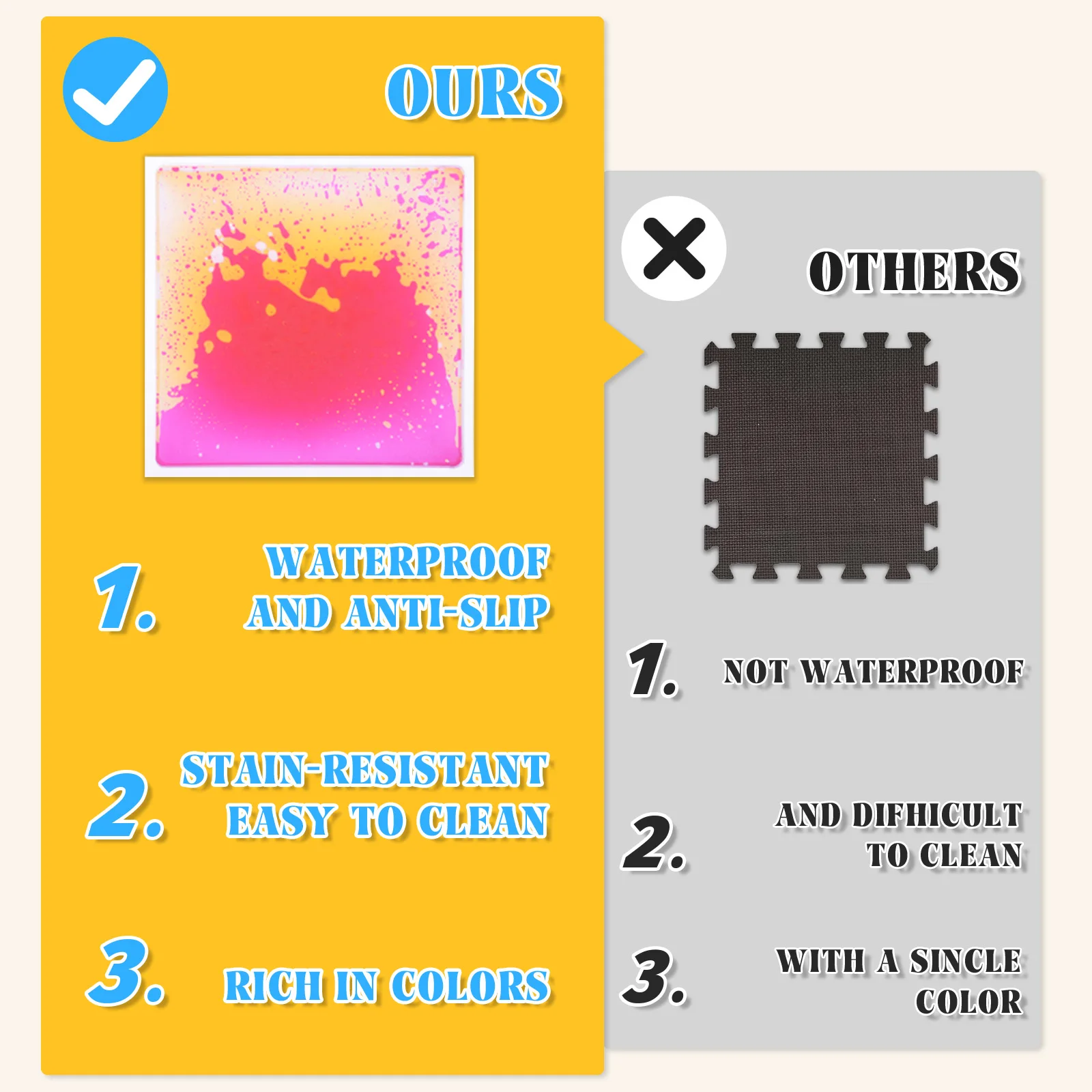 Kids Sensory Play Mat Essential: Pair It with a Colorful Sensory Mat Liquid