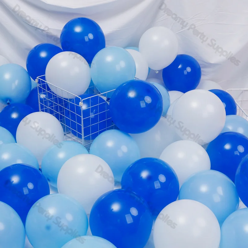 5/10/12/18inch Blue Stitch Graduation Birthday Party Balloons Baptism Boys Baby Shower Wedding Christening Gender Reveal Decor