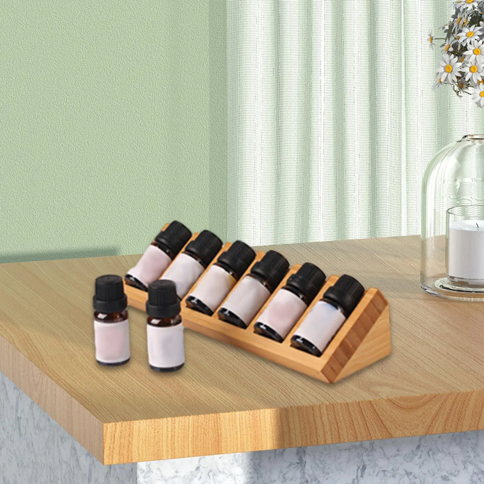 Essential Oil Display Rack 6 Slots Nail Polish Collection Display Holder