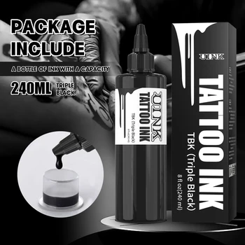 DQFART 240ml Triple Black/Withe Professional Tattoo Ink For Permanent Semi-permanent Skin…