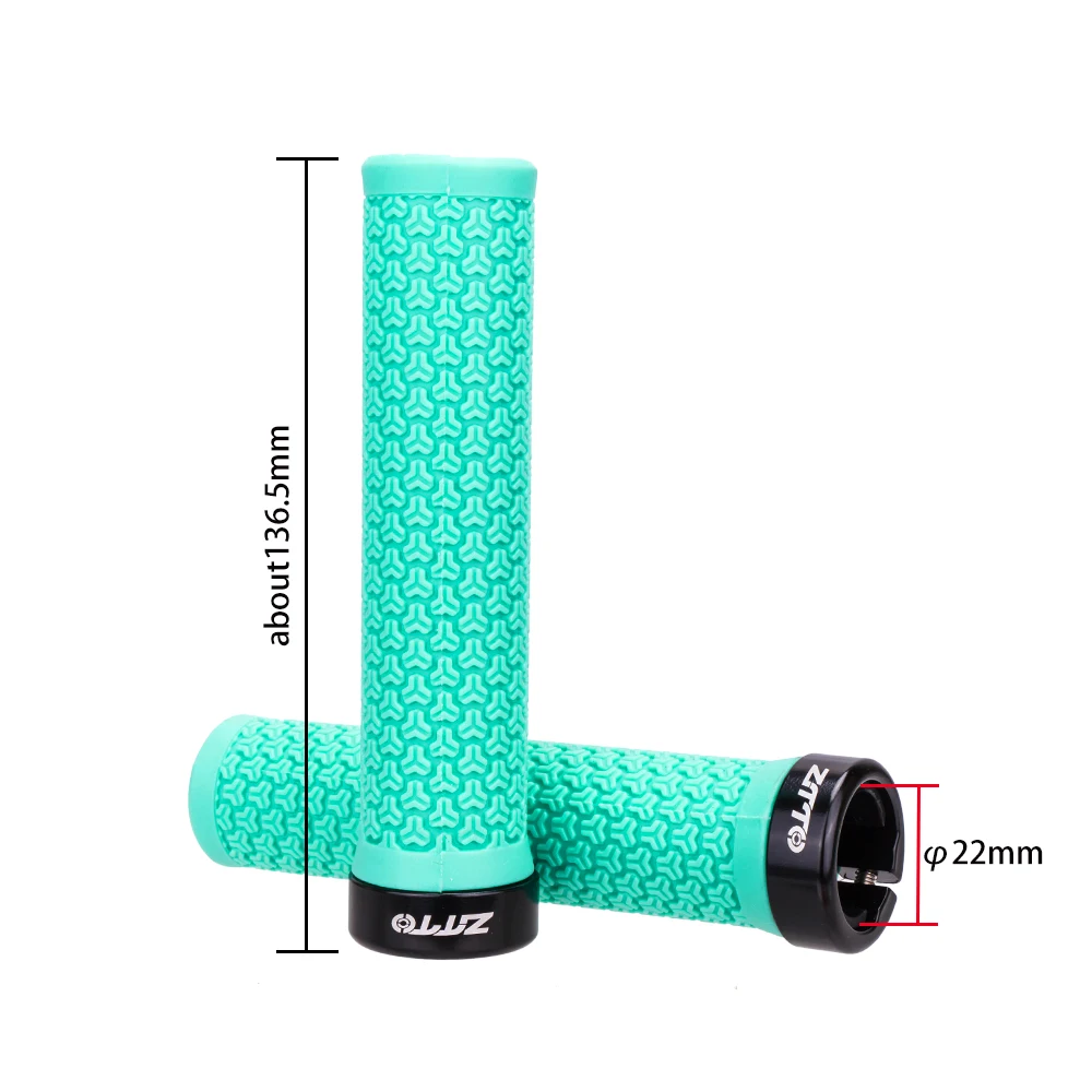 ZTTO MTB Mountain Bike Grips Anti-Slip Durable Shock-Proof Rubber Fixed Gear Bicycle Handlebar Grip Road cycling Parts