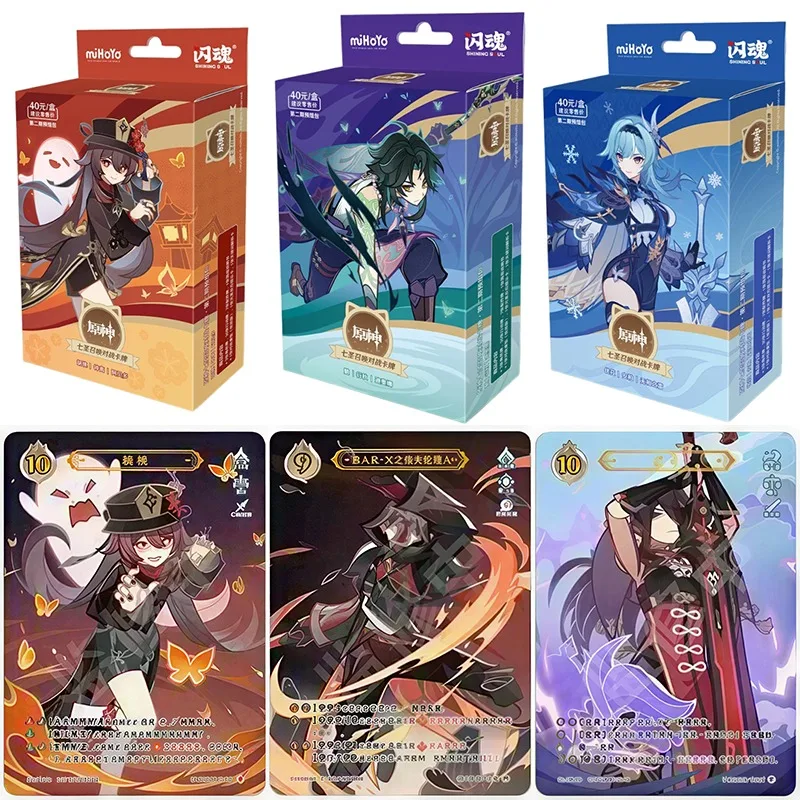 Genuine Genshin Impact Genius Invokation TCG Limited Edition Premium Collectible Cards Game Peripherals Holiday Gifts