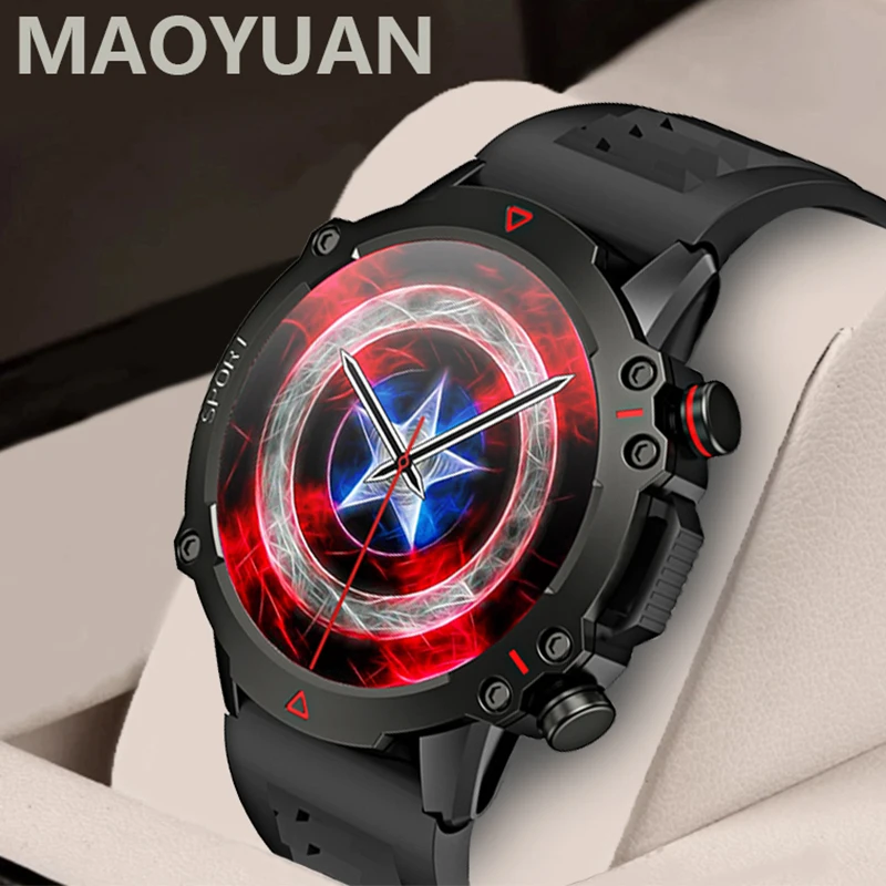 

Maoyuan Men's Outdoor Sports and Fitness Health Monitoring 1.43 AMOLED Smart Watch Android IOS Heart Monitor Men's Smart Watch