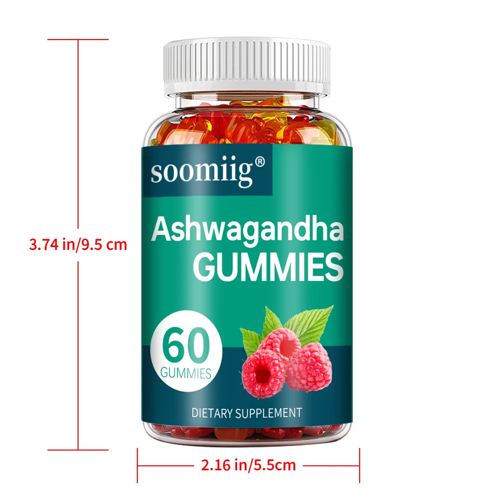 KSM-66 Ashwagandha Gummies - تحسين النوم، وتخفيف التوتر، ودعم المناعة، والاسترخاء، والمزاج والصحة المعرفية