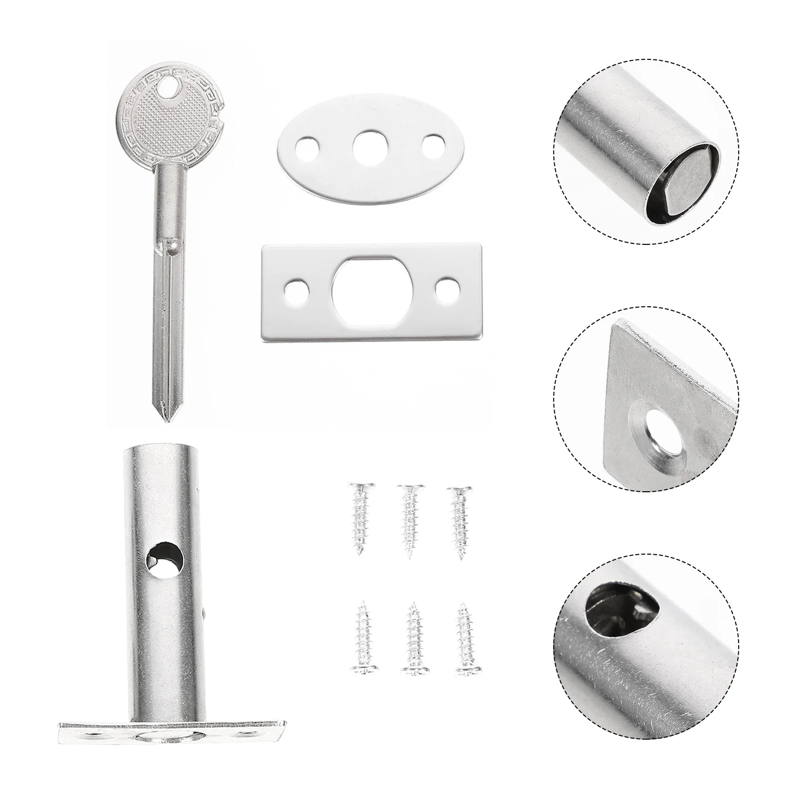 

Stainless Steel Door Lock Bolts Latch Safety Locks for Children Wooden Gate Baby Fireproof Door Lock Cabinet Pull Hardware