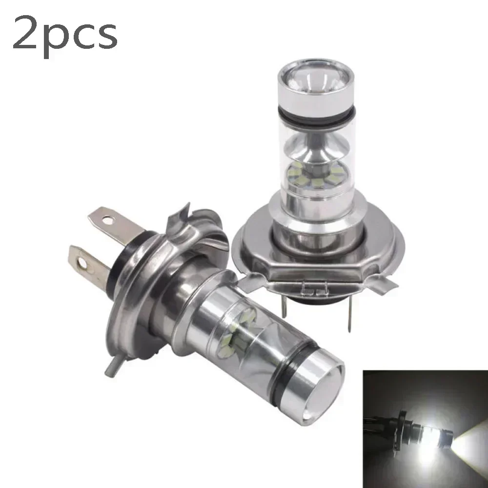 2Pcs Car H4 8000K High/Low Beam 20-LED Fog Light Driving DRL Bulb White Lamp Fog Lamp Driving Light Car Accessories