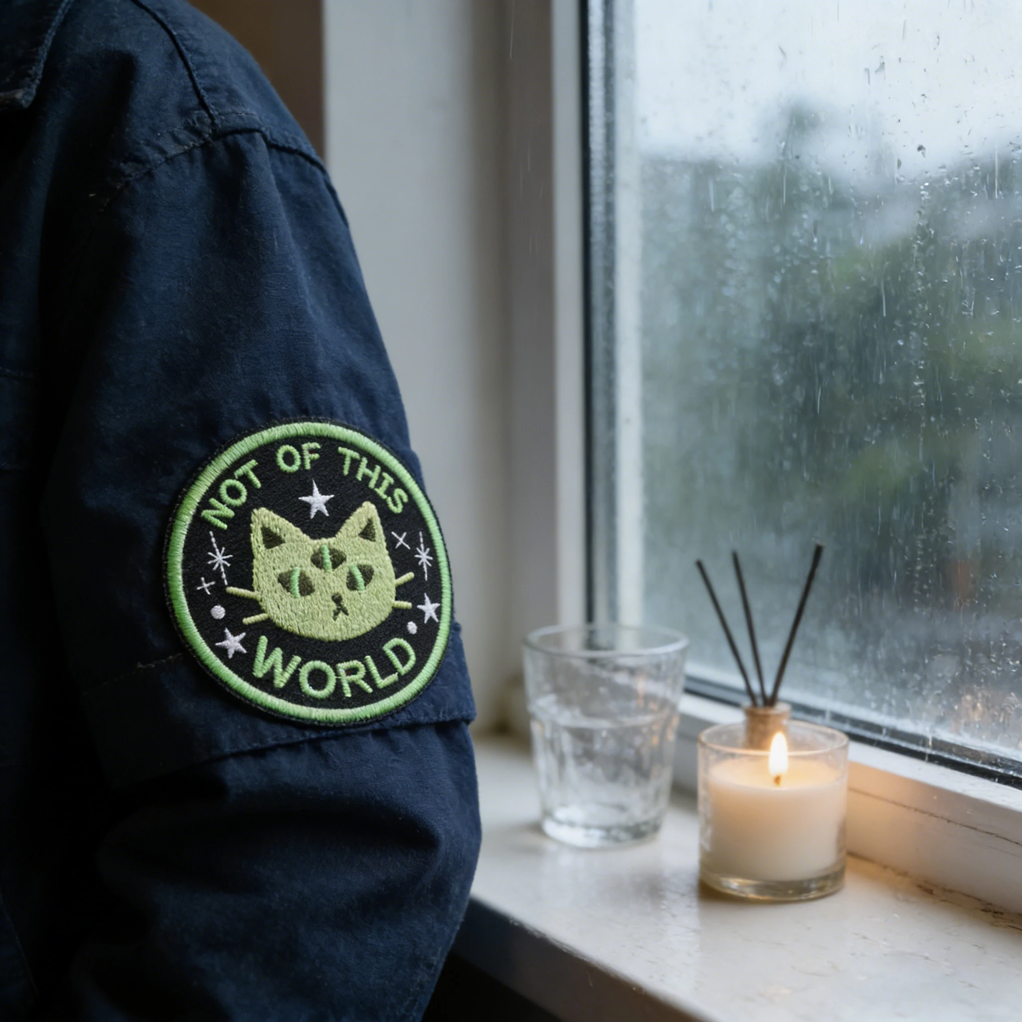 1PC Not Of This World Alien Embroidered Patch Cartoon Iron On Patches Badge DIY Gift Applique For Clothes Trucker Hats Backpacks