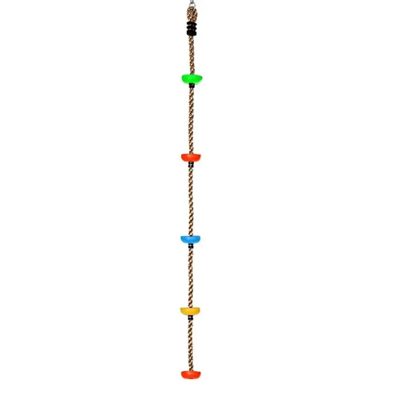Cuerda de escalada colorida con plataformas, asiento de columpio de disco, juego de patio de juegos al aire libre, accesorios, Columpio de juguete de casa de árbol, juego de columpio
