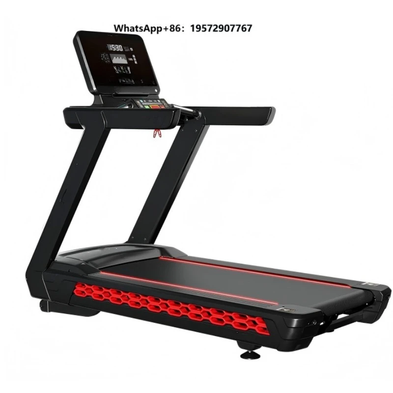 Smart Commercial Electric Treadmill with Heart Rate Function and  Display for Fat Burning Running Professional