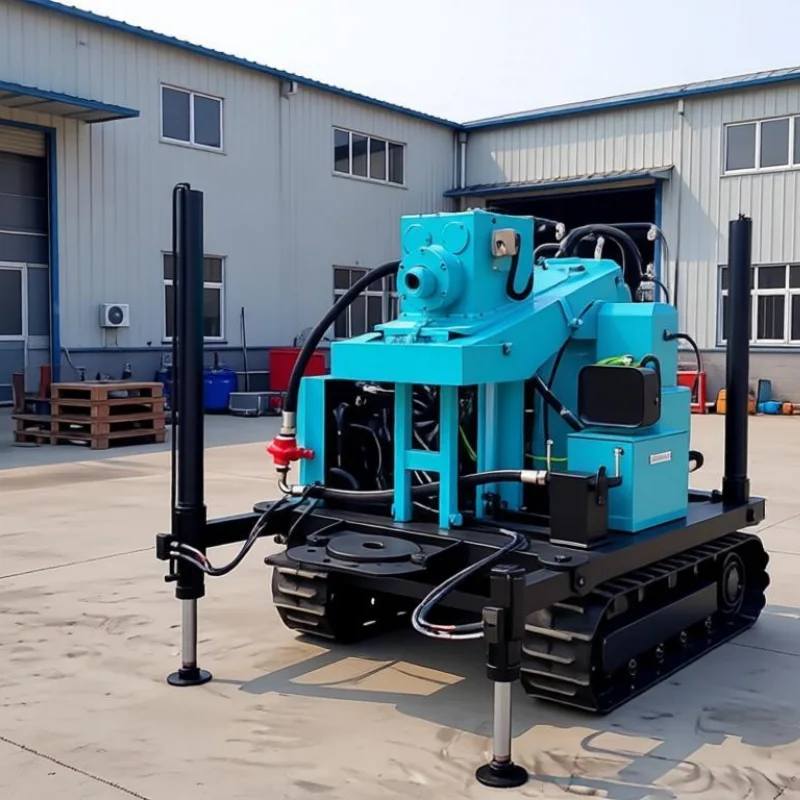 Customized Portable 300M Deep Water Well Drilling Rig Wheel And Track Type Diesel Hydraulic Rotary Drilling Machine