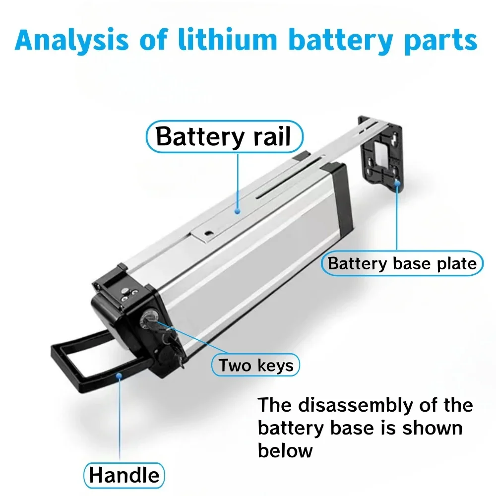 36V 10Ah/15Ah/20Ah Portable Haiba Lithium Battery Pack , Suitable for High-power 500W Lithium ,Aluminum Shell