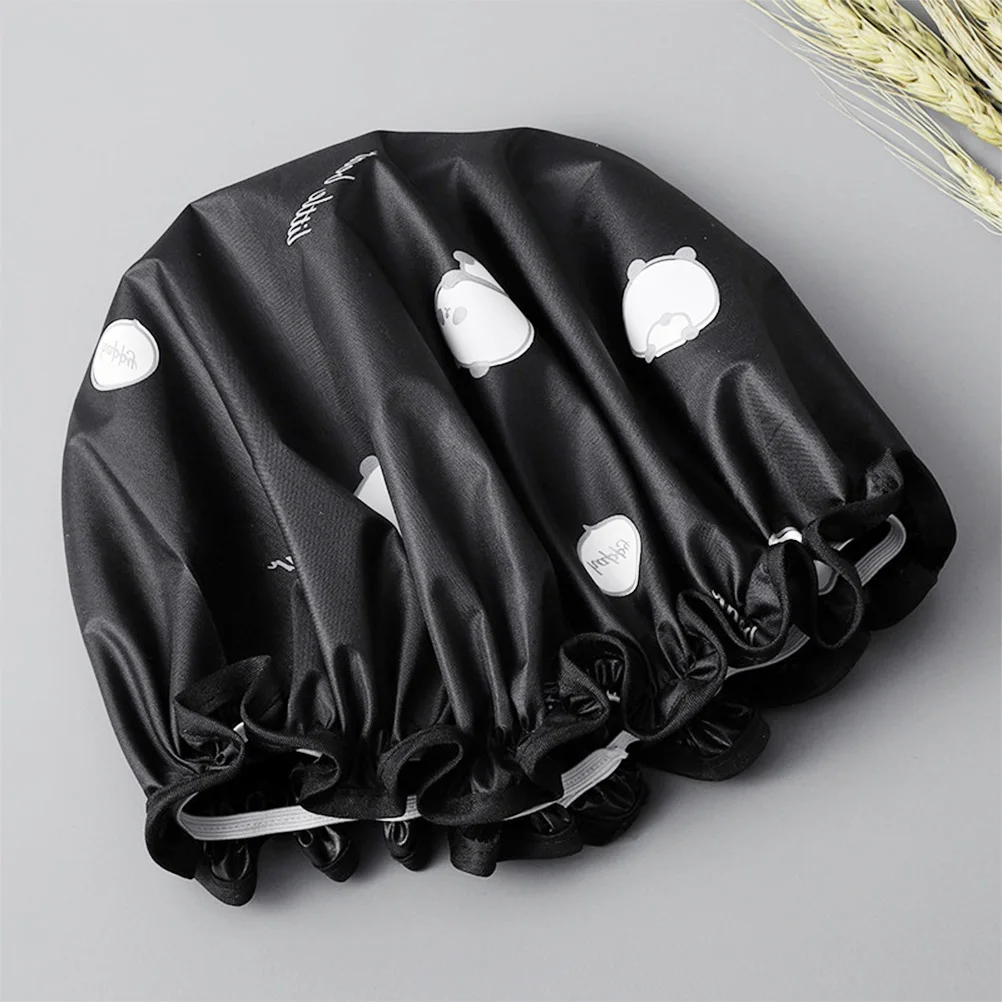 

5 Pcs Cute Shower Cap Waterproof Reusable Caps Bath Hat Salon Random Color Elastic