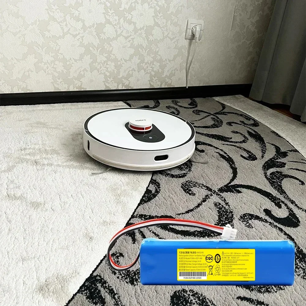 For XiaoMi Lydsto R1 Viomi S9 Roidmi Eve Plus Rechargeable 14.V 12800mAh Li-ion Battery Robot Vacuum Cleaner R1 Battery Pack