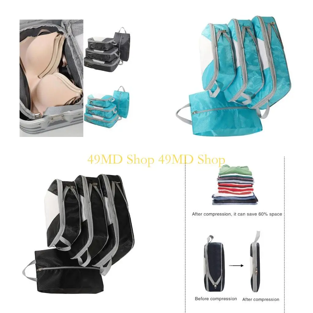 49md-4-set-travel-packing-cubes-compression-packing-cubes-for-suitcase-luggage-cubes-suitcase-bags-travel-essential