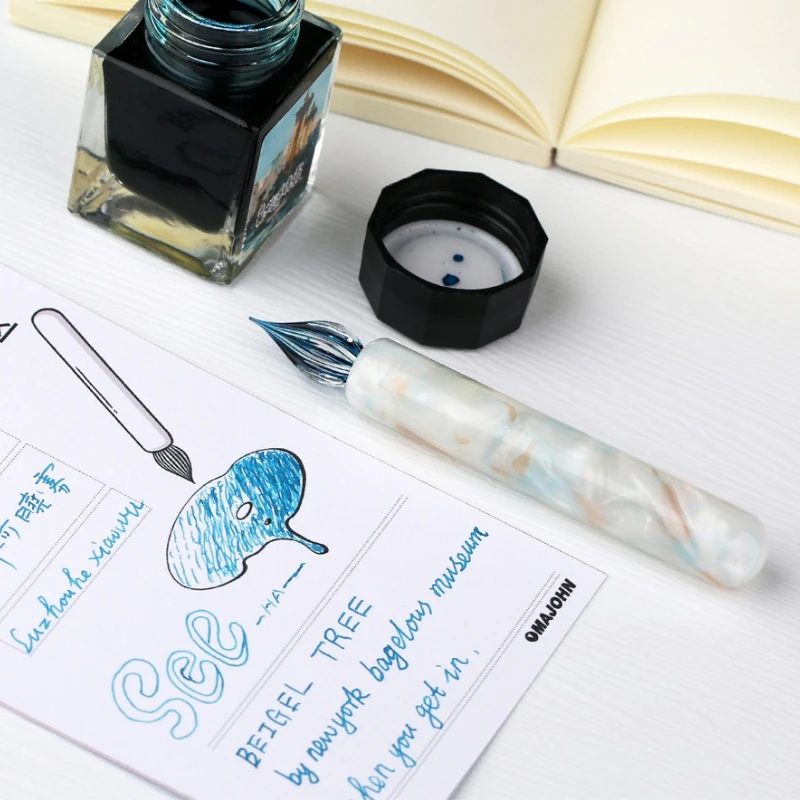 

MAJOHN Mojiang Tuqu Stick Dipping Pen Set Gift Box Expert Hand Booklet Drawing Hook Line Flower Text Glass Pen