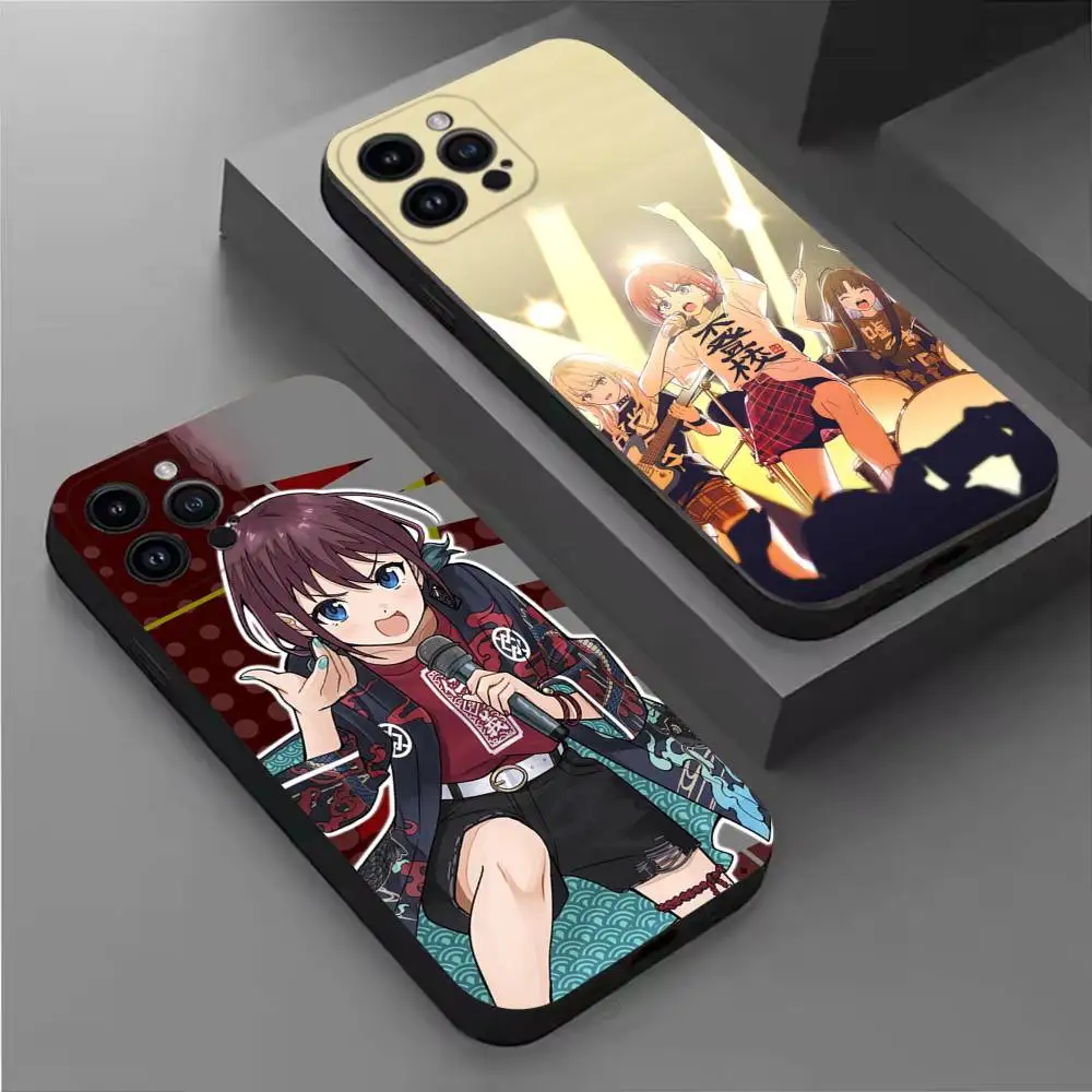 

Anime G-Girl BandS C-Cry Phone Case For iPhone 17,16,15,14,13,12,11 Plus,Pro Max,XS,X,XR,SE,Mini,8,7,Soft Silicone Black Cover