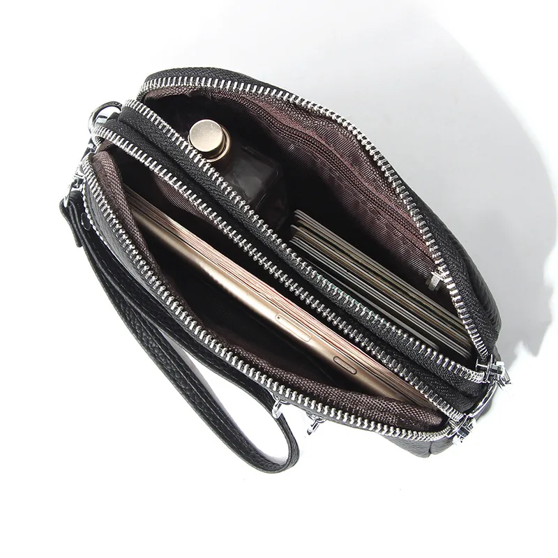 NIGEDU brand design Women Shoulder Bag Fashion Crossbody Bag for Cell phone bag Genuine Leather ladies Clutch wallet Wrist purse