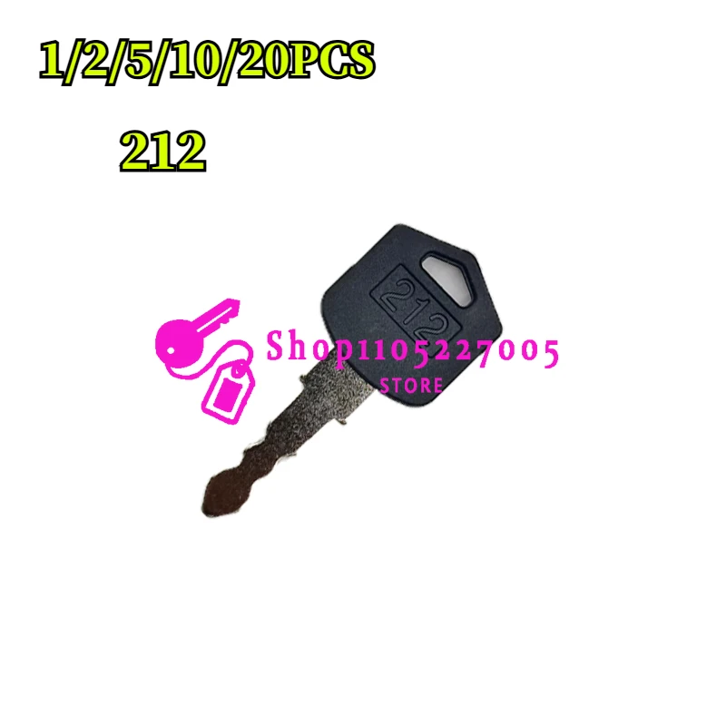 1/2/5/10/20PCS 212 D554212 Ignition Key fit For Various  Forklift Models