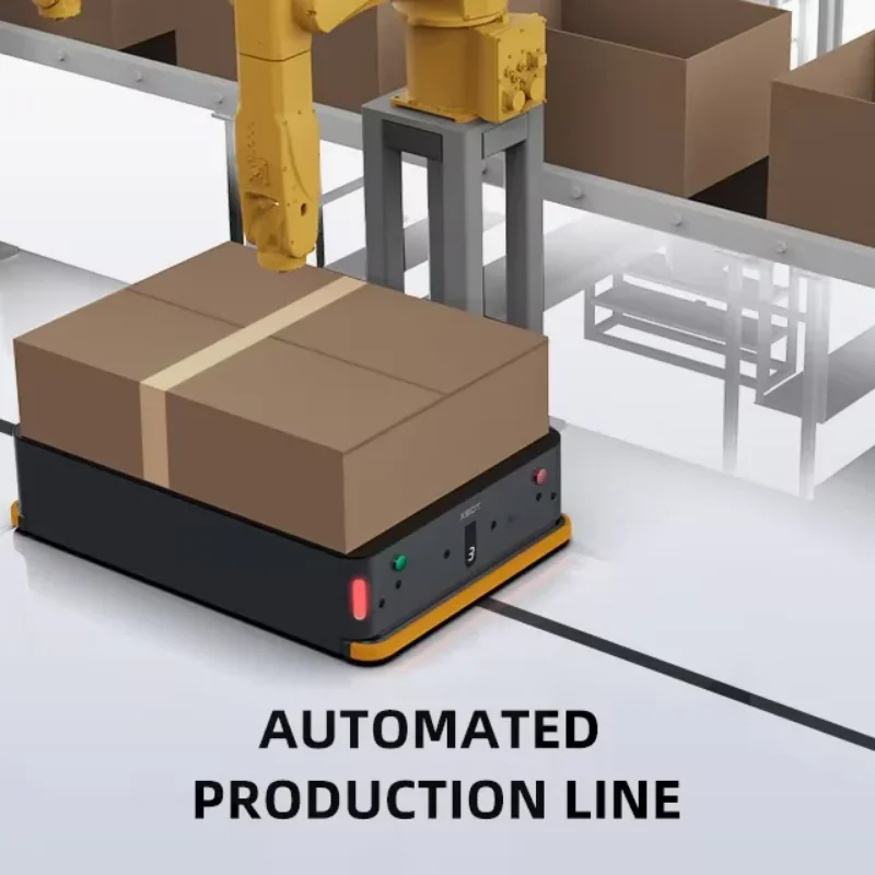 Aparisee-Ankunft Trem Inteligente Transporte Robô, Agv Max. Gestwindigkeit Einstellbar, Host App 300kg