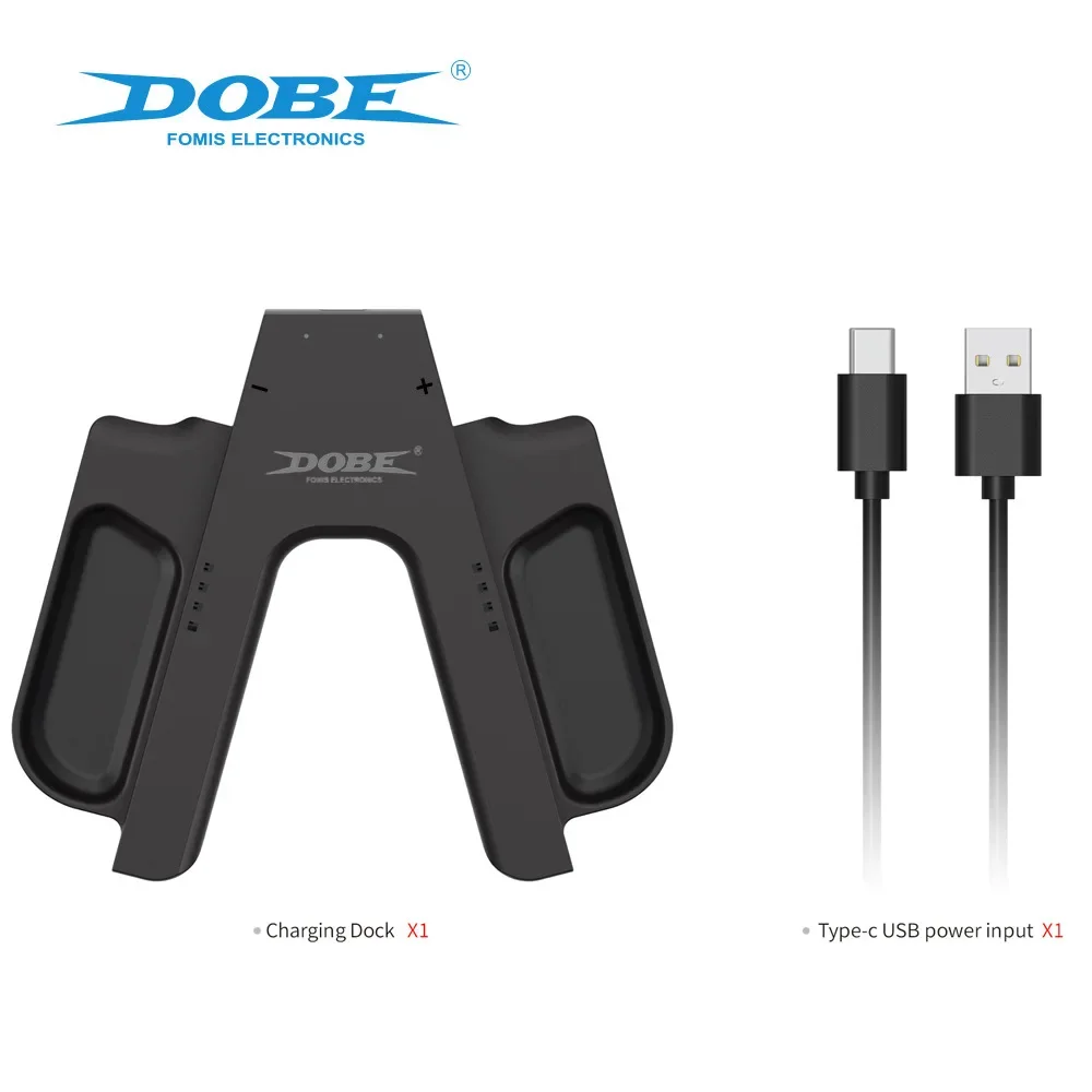 DOBE TNS-3178 ل Switch2 مقبض يسار ويمين 2in1 شحن قبضة للتبديل 2 تحكم مقبض صغير سهل مقعد جهاز شحن