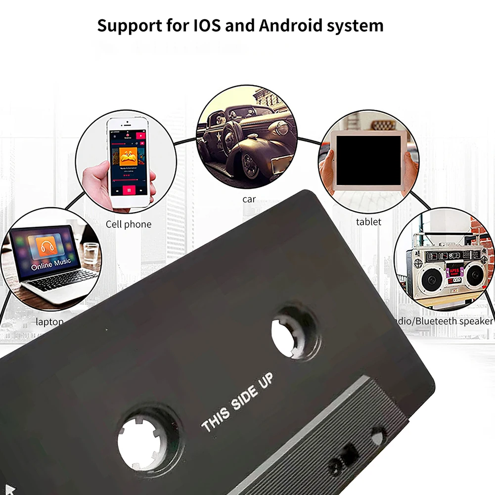 Cassette Recorder Converter Universal Cassette Bluetooth-compatible 5.0 Audio Car Tape for Aux Stereo Adapter for Car CD Player