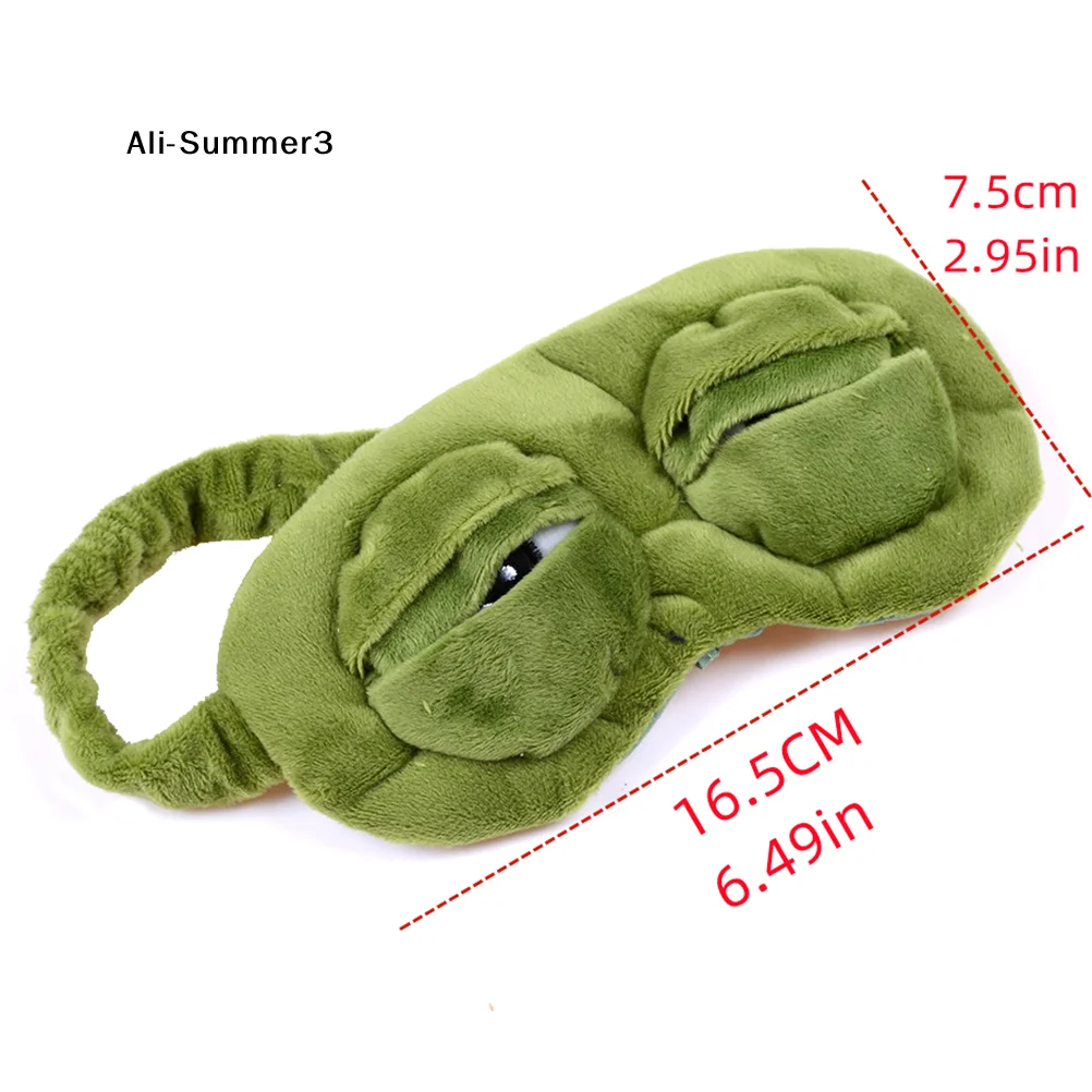 

(YY) 1 шт. 3D сустная лягушка, маска для сна, натуральный тени для сна, повязка на глаза для женщин и мужчин, мягкая портативная повязка на глаза с повязкой на глаза для путешествий