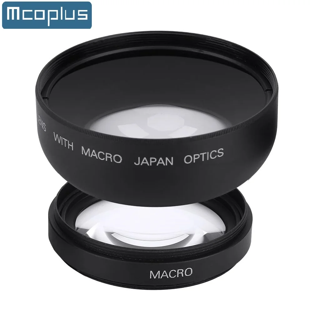 Mcoplus Wide Angle Macro Lens 49mm 52mm 55mm 58mm 0.45X Magnification for Canon Nikon Sony Fuji Panasonic Olympus Pentax Camera