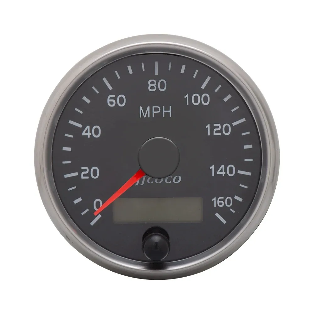 

Universal Auto 85mm Speedometer 160MPH Speed Gauge Meter Odometer 12V 24V With LCD For Car Truck Boat Motor
