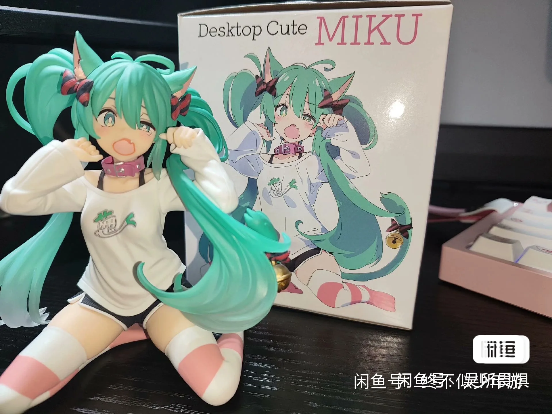 Original Taito Vocaloid Hatsune Miku Cat Ear Design Action Figure Peripheral Collectable Model Decorative Ornamen Toy Christmas