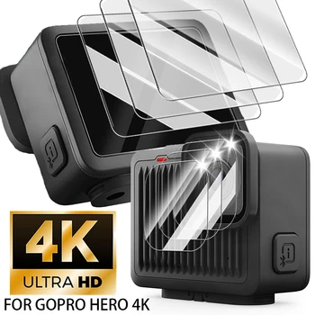 Do kamer sportowych GoPro Hero 4K Folie ochronne na obiektyw do Go Pro Hero 4K Pełna osłona Folia ze szkła hartowanego zapobiegająca zarysowaniom