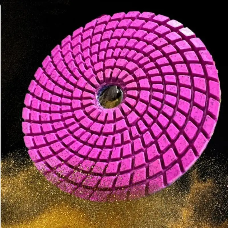 10 Stück 4 Zoll Diamant-Polierpads Set 100mm Beton Nass-Polier- und Schleifpads für Marmor Quarzstein Beton Fliesen Scheibe – Detail 9