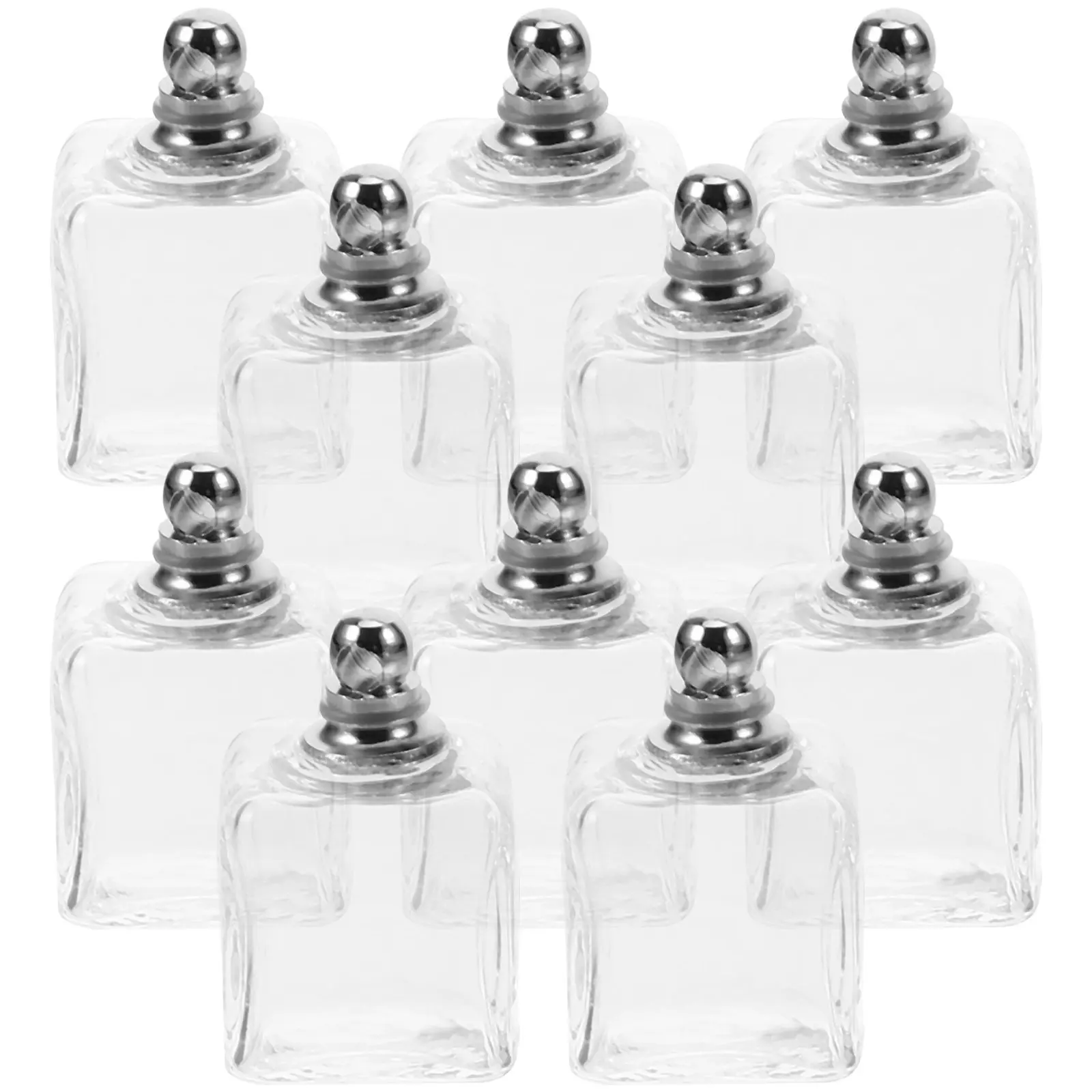 

10Pcs Clear Glass Ball Pendant Charm Fillable Wish Bottle DIY Jewelry Making Decoration Craft Hanging Ornament Hollow Sphere