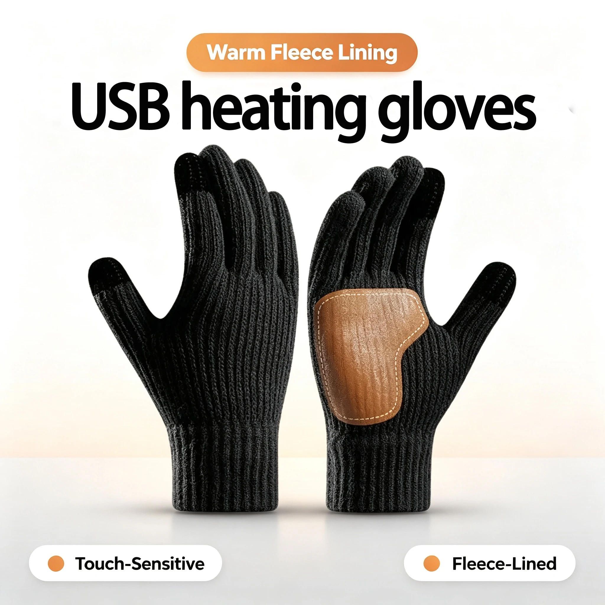 Elektrische USB-beheizte Handschuhe, Winter-Touchscreen-Handschuhe für Outdoor-Aktivitäten, Skifahren, wasserdichte Handschuhe, warme, verstärkte Handschuhe für Motorrad, Fahrrad und Radfahren.