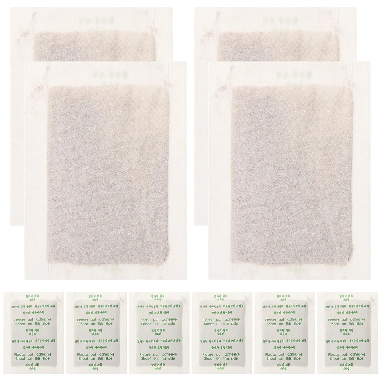 

10Pcs Foot Cleaning Pads Natural Ginger Detox Foot Patch Safe Cloth Material Effective Odor Removal Comfort