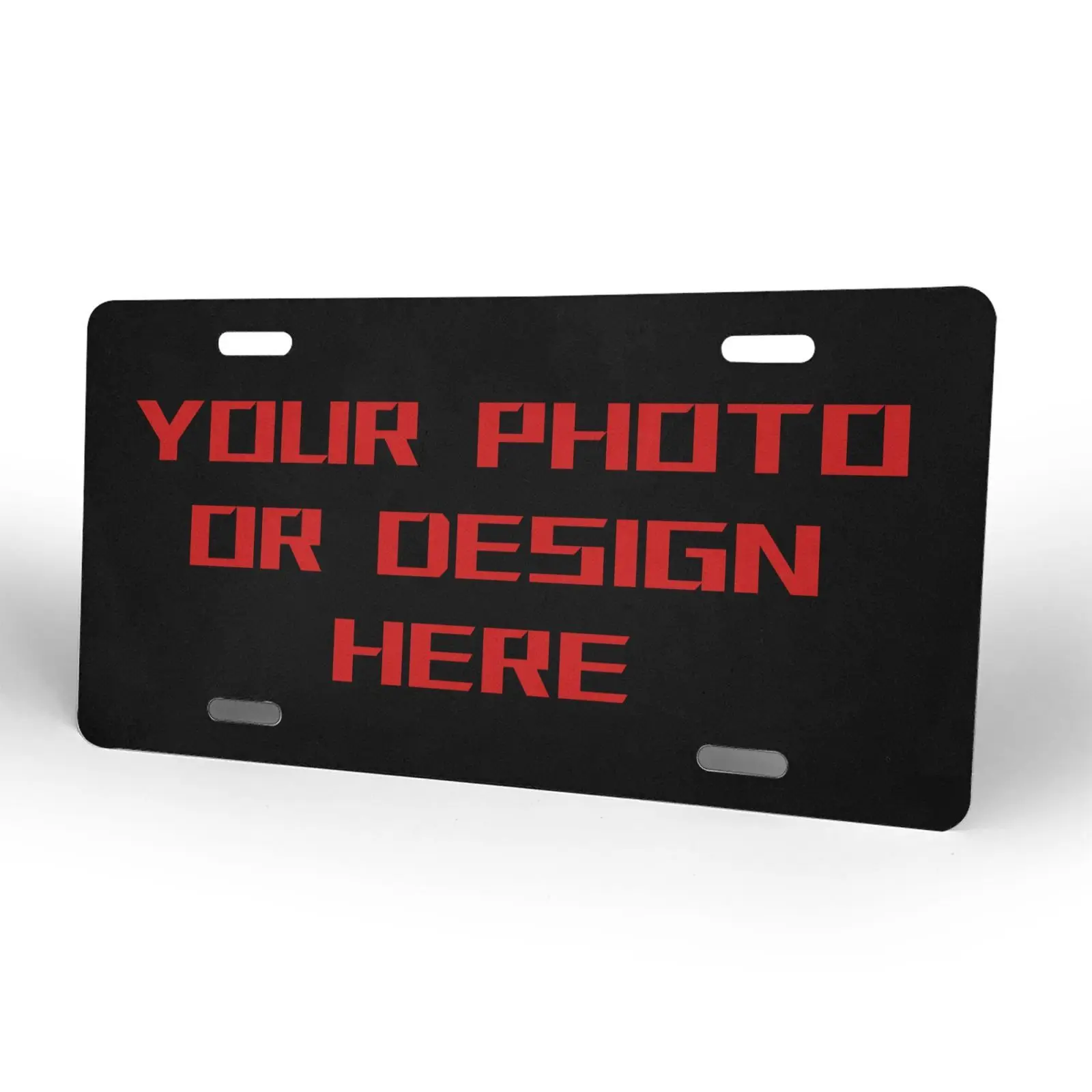 [Individuelles Nummernschild] Personalisiertes 6"x12" Nummernschild mit Eigenem Foto/Text/Logo - Robuster Aluminiumrahmen, Unterstützt Ihr Bundesstaat/Sakrostat/Staat)