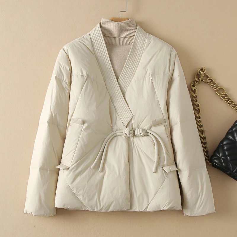 SEDUTMO Spring Oversize Duck Down Coat Women Vintage Jackets Autumn Fashion Casual Parkas ED2132